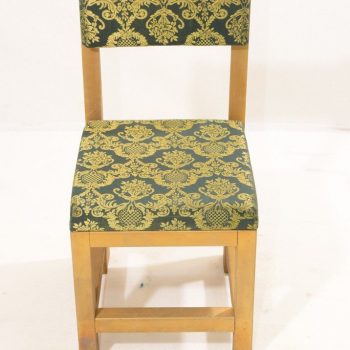 כיסא מרוקאי משענת ירוק/זהב