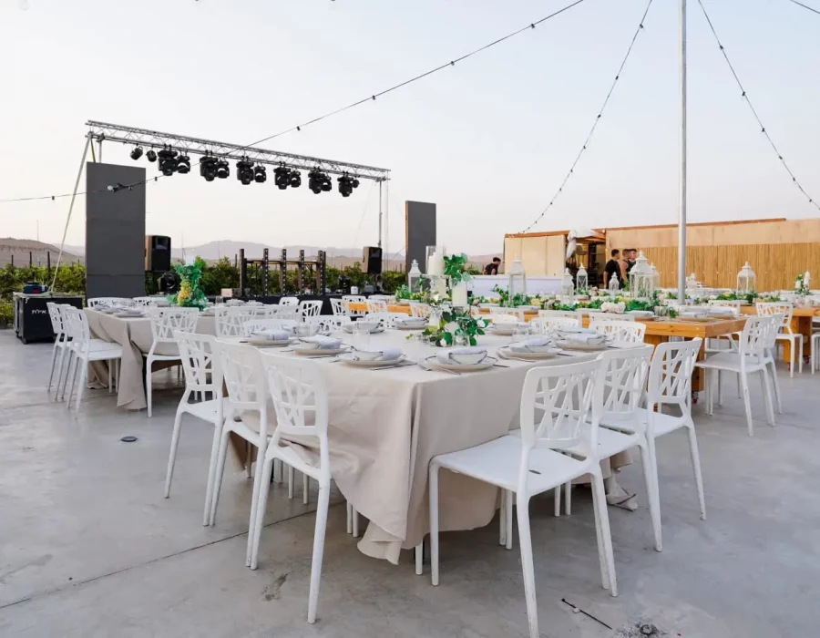 כסא רשת לבן