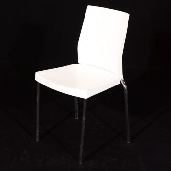 כיסא ניקל לבן