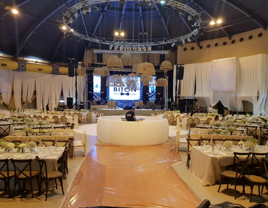 מזנון לד עגול