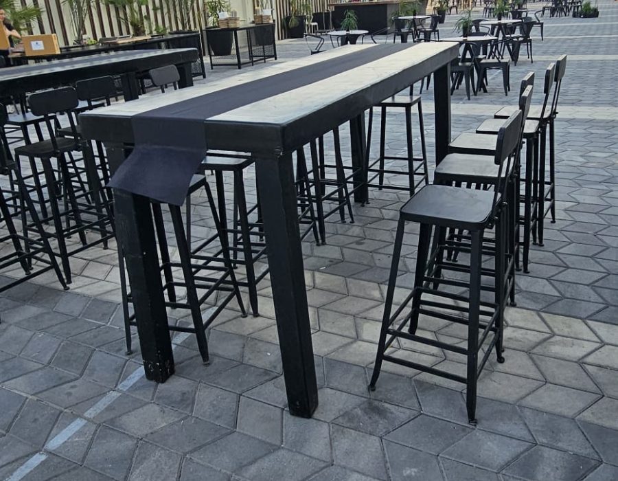 שולחן אפוקסי שחור 80 244 .