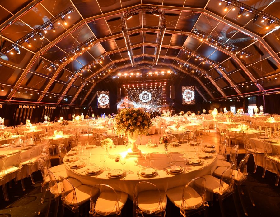 שולחן חצי עיגול 3.66