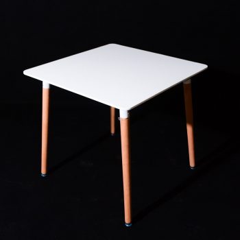 שולחן מרובע 80X80 רגליים טבעי 4 אנשים